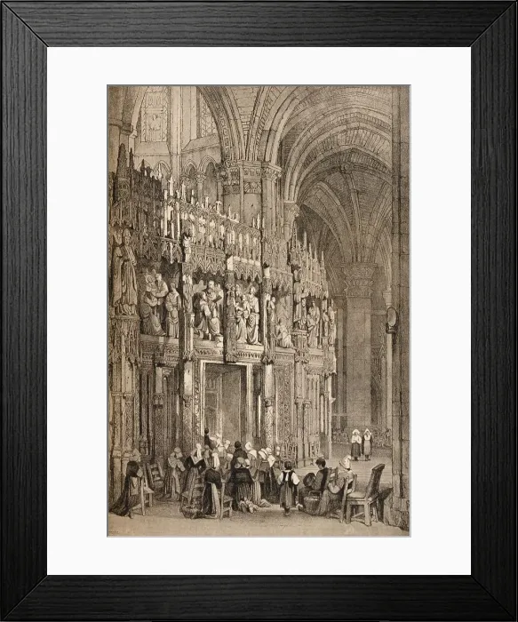 Framed Print : Chartres, c1820 (1915). Artist: Samuel Prout Framed Print : Chartres, c1820 (1915). Artist: Samuel Prout