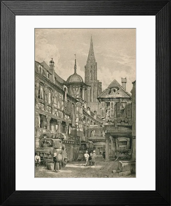 Framed Print : Strasbourg, c1820 (1915). Artist: Samuel Prout Framed Print : Strasbourg, c1820 (1915). Artist: Samuel Prout
