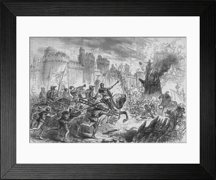 Framed Print : The Siege of Berwick, c1880 Framed Print : The Siege of Berwick, c1880
