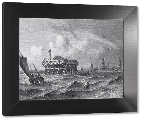 Calais from the Sea, c1880. Artist: W. P
