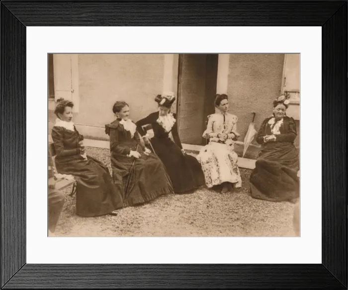 Framed Print : A group of women talking, 1937 Framed Print : A group of women talking, 1937