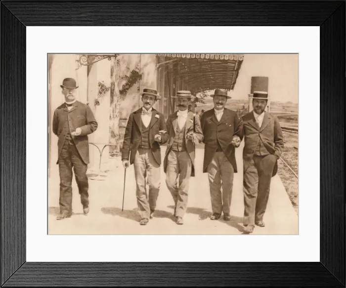 Framed Print : A group of gentlemen walking, 1937 Framed Print : A group of gentlemen walking, 1937