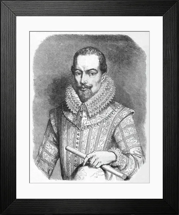 Framed Print : Sir W. Raleigh, c1880 Framed Print : Sir W. Raleigh, c1880