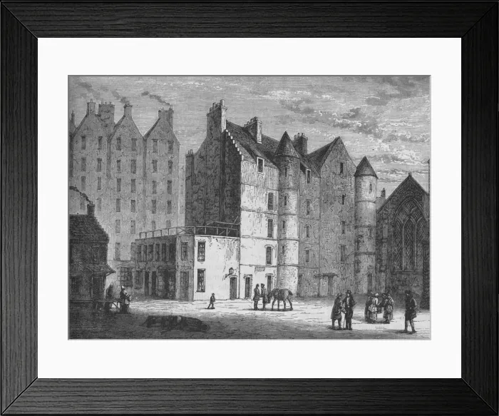 Framed Print : The Old Tolbooth, Edinburgh, c1880 Framed Print : The Old Tolbooth, Edinburgh, c1880
