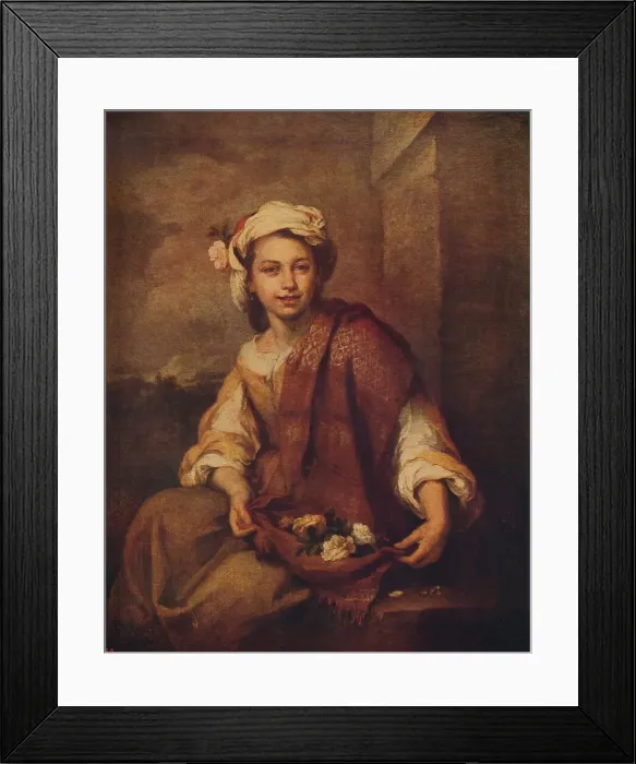 Framed Print : A Spanish Flower Girl, 1665-1670, (c1915). Artist: Bartolome Esteban Murillo Framed Print : A Spanish Flower Girl, 1665-1670, (c1915). Artist: Bartolome Esteban Murillo