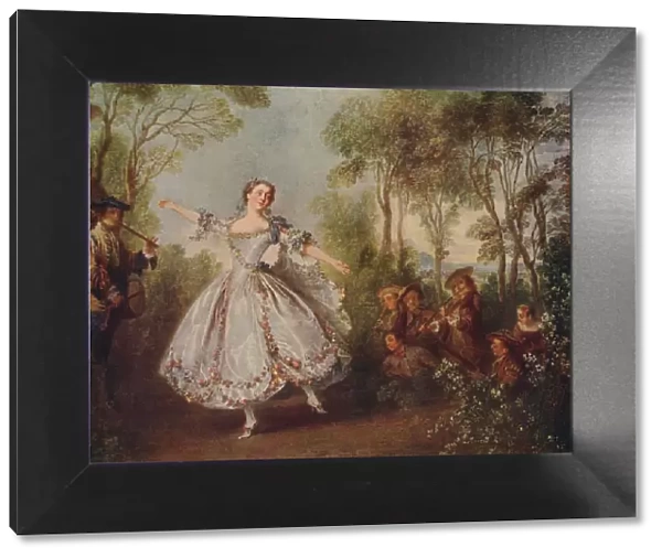 Mlle. Camargo Dancing, 1730, (c1915). Artist: Nicolas Lancret