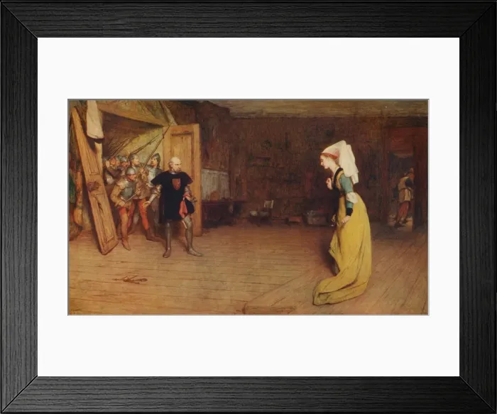 Framed Print : Talbot and the Countess of Auvergne, 1875, (c1915). Artist: William Quiller Orchardson Framed Print : Talbot and the Countess of Auvergne, 1875, (c1915). Artist: William Quiller Orchardson