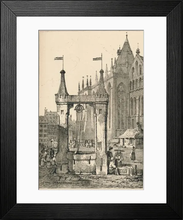 Framed Print : Strasbourg, c1820 (1915). Artist: Samuel Prout Framed Print : Strasbourg, c1820 (1915). Artist: Samuel Prout