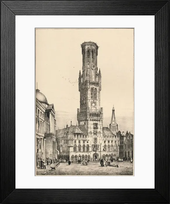 Framed Print : Bruges, c1820 (1915). Artist: Samuel Prout Framed Print : Bruges, c1820 (1915). Artist: Samuel Prout