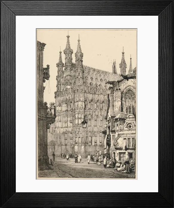 Framed Print : Louvain, c1820 (1915). Artist: Samuel Prout Framed Print : Louvain, c1820 (1915). Artist: Samuel Prout