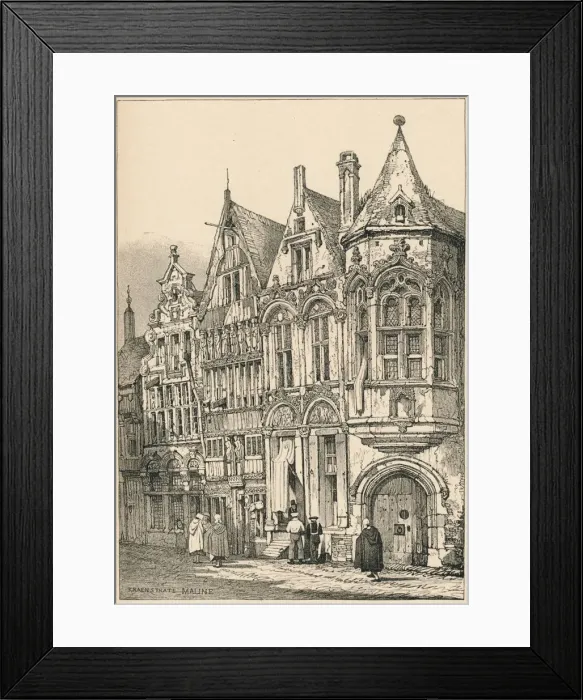 Framed Print : Malines, c1820 (1915). Artist: Samuel Prout Framed Print : Malines, c1820 (1915). Artist: Samuel Prout