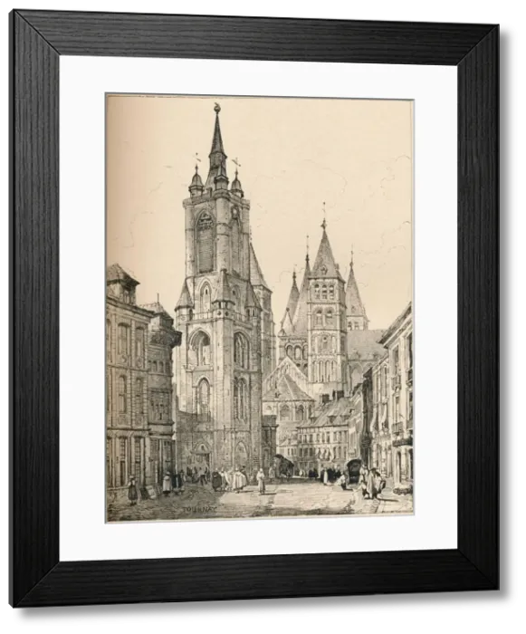 Framed Print : Tournai, c1820 (1915). Artist: Samuel Prout Framed Print : Tournai, c1820 (1915). Artist: Samuel Prout