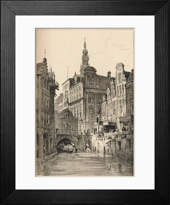 Framed Print : Utrecht, c1820 (1915). Artist: Samuel Prout Framed Print : Utrecht, c1820 (1915). Artist: Samuel Prout