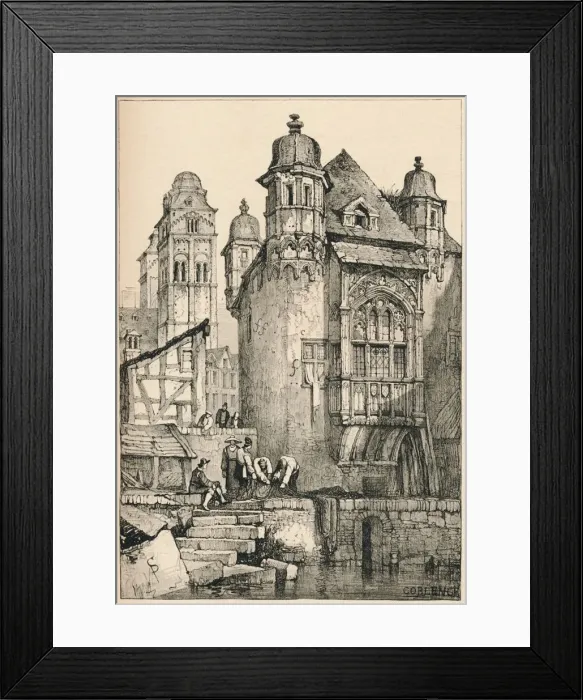 Framed Print : Coblence, c1820 (1915). Artist: Samuel Prout Framed Print : Coblence, c1820 (1915). Artist: Samuel Prout