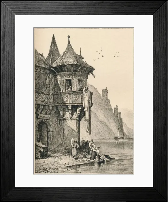 Framed Print : Braubach, c1820 (1915). Artist: Samuel Prout Framed Print : Braubach, c1820 (1915). Artist: Samuel Prout