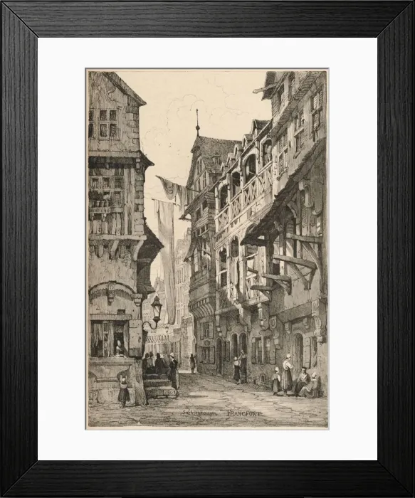 Framed Print : Frankfurt, c1820 (1915). Artist: Samuel Prout Framed Print : Frankfurt, c1820 (1915). Artist: Samuel Prout