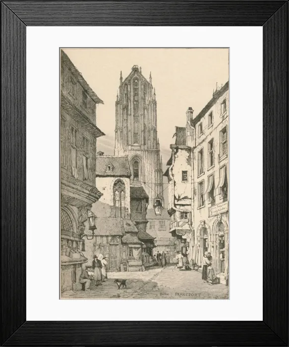 Framed Print : Frankfurt, c1820 (1915). Artist: Samuel Prout Framed Print : Frankfurt, c1820 (1915). Artist: Samuel Prout