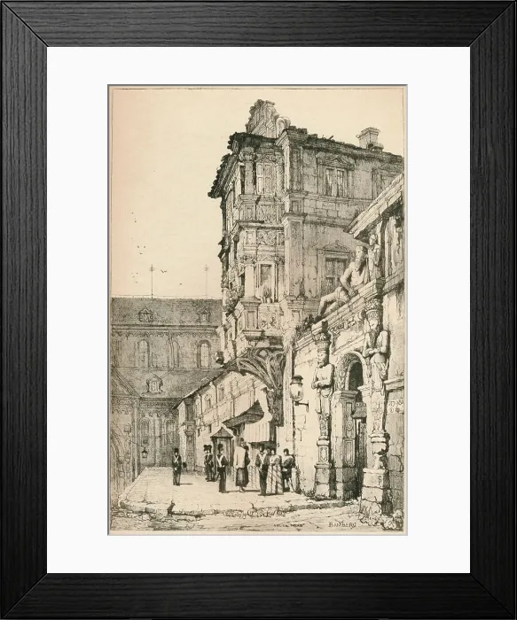 Framed Print : Bamberg, c1820 (1915). Artist: Samuel Prout Framed Print : Bamberg, c1820 (1915). Artist: Samuel Prout