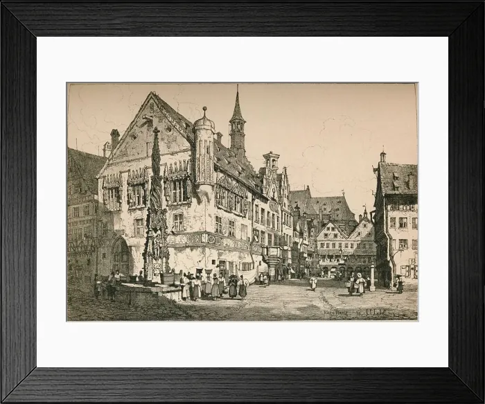 Framed Print : Ulm, c1820 (1915). Artist: Samuel Prout Framed Print : Ulm, c1820 (1915). Artist: Samuel Prout