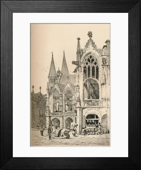 Framed Print : Brunswick, c1820 (1915). Artist: Samuel Prout