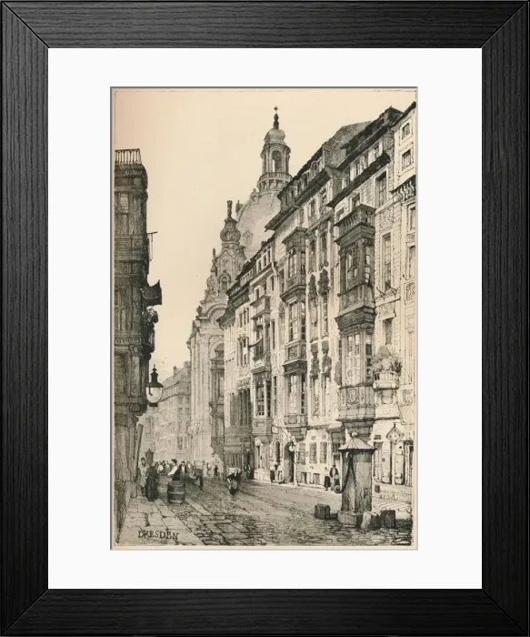 Framed Print : Dresden, c1820 (1915). Artist: Samuel Prout Framed Print : Dresden, c1820 (1915). Artist: Samuel Prout