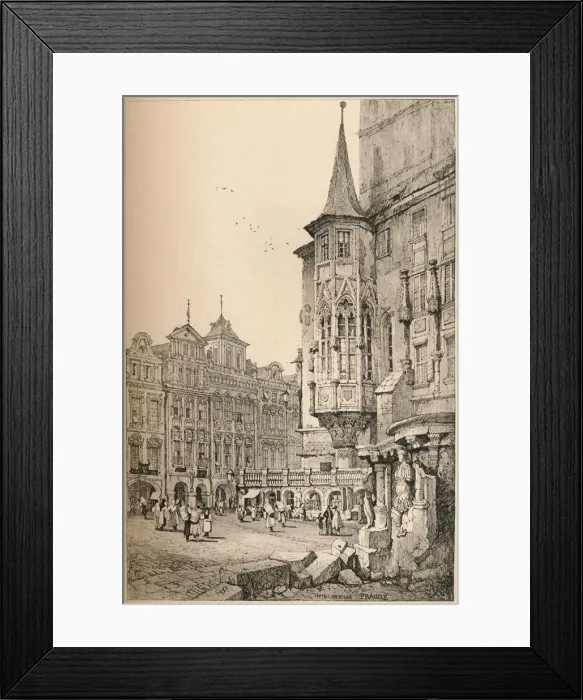 Framed Print : Prague, c1820 (1915). Artist: Samuel Prout Framed Print : Prague, c1820 (1915). Artist: Samuel Prout