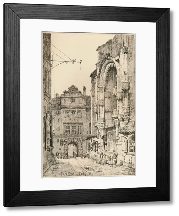Framed Print : Prague, c1820 (1915). Artist: Samuel Prout Framed Print : Prague, c1820 (1915). Artist: Samuel Prout