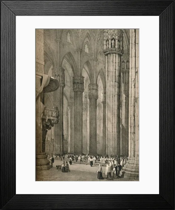 Framed Print : Milan, c1830 (1915). Artist: Samuel Prout Framed Print : Milan, c1830 (1915). Artist: Samuel Prout
