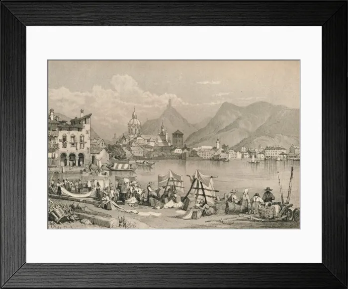 Framed Print : Como, c1830 (1915). Artist: Samuel Prout Framed Print : Como, c1830 (1915). Artist: Samuel Prout