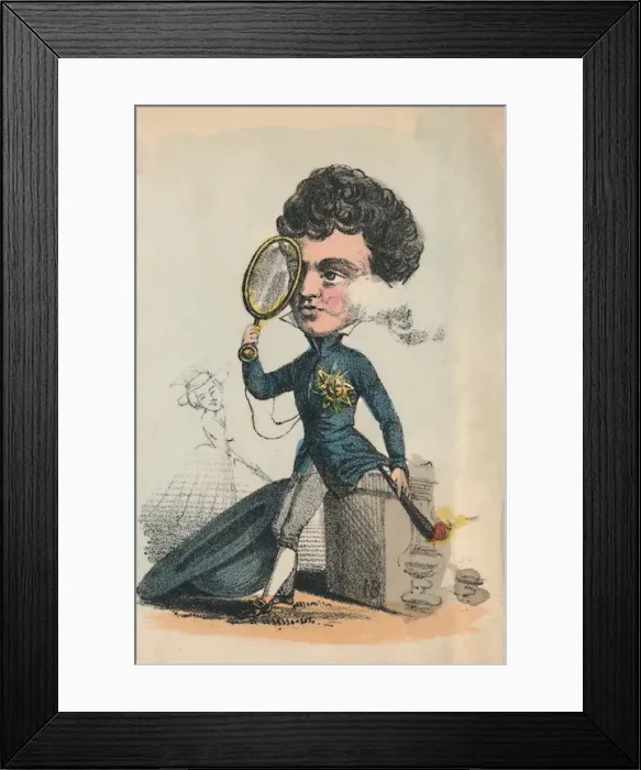 Framed Print : George IV, 1856. Artist: Alfred Crowquill Framed Print : George IV, 1856. Artist: Alfred Crowquill