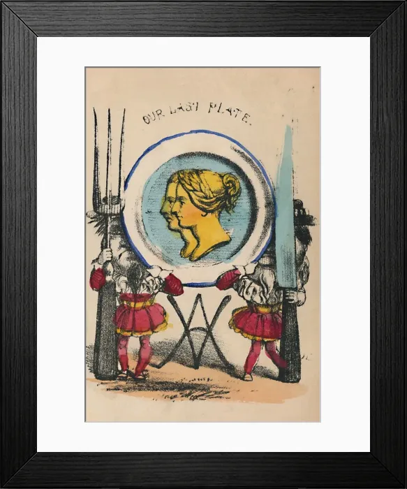 Framed Print : Victoria, 1856. Artist: Alfred Crowquill Framed Print : Victoria, 1856. Artist: Alfred Crowquill
