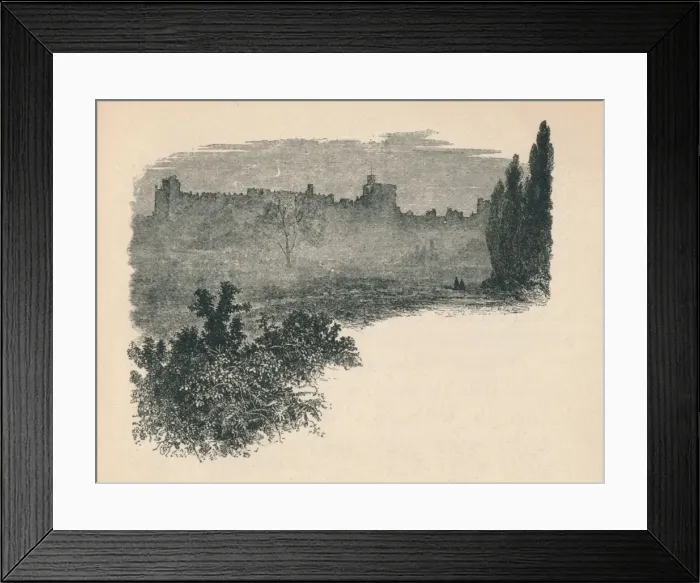 Framed Print : Windsor Castle from the Home Park, 1895 Framed Print : Windsor Castle from the Home Park, 1895
