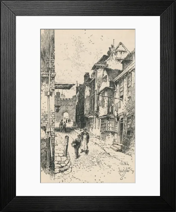 Framed Print : Henry VIIIs Gateway, 1895 Framed Print : Henry VIIIs Gateway, 1895