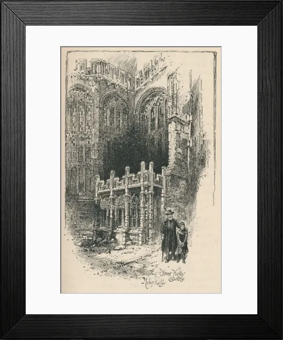 Framed Print : Oliver Kings Chantry, 1895 Framed Print : Oliver Kings Chantry, 1895