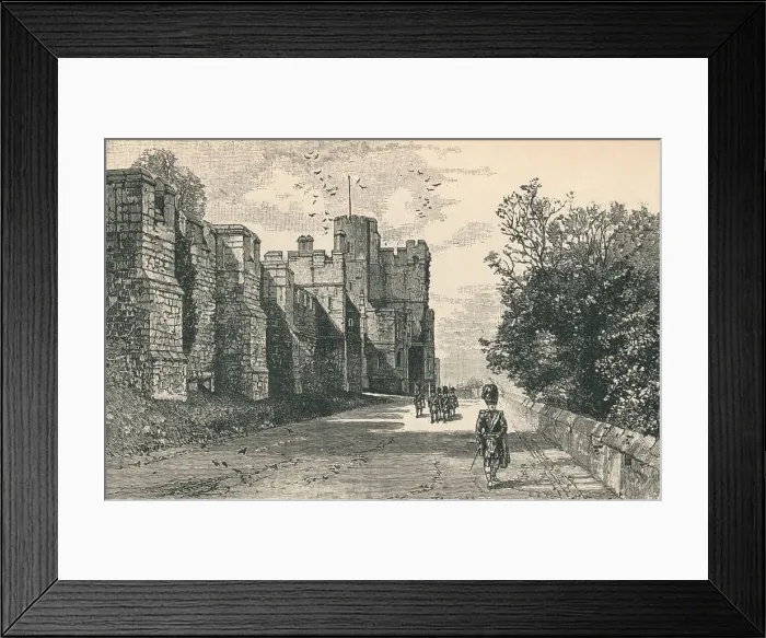 Framed Print : North Terrace and Winchester Tower, 1895 Framed Print : North Terrace and Winchester Tower, 1895