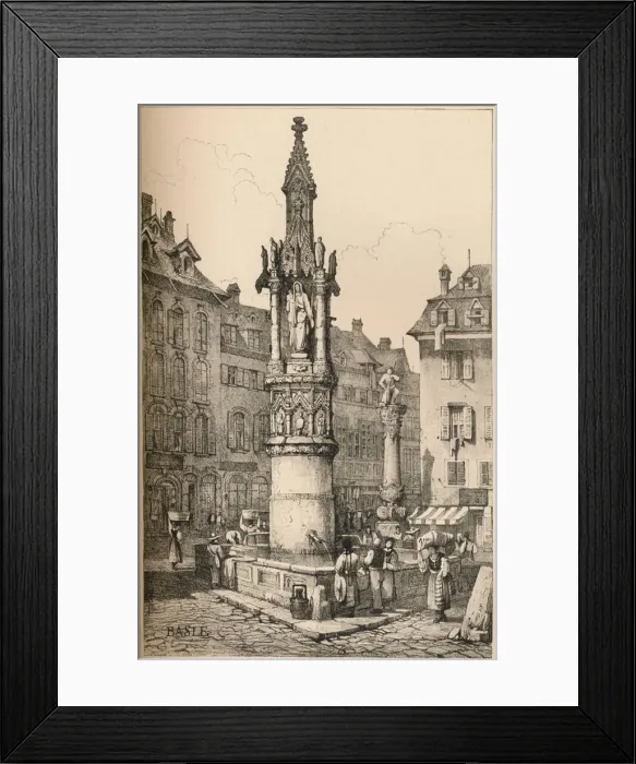 Framed Print : Basle, c1830 (1915). Artist: Samuel Prout Framed Print : Basle, c1830 (1915). Artist: Samuel Prout
