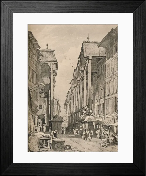 Framed Print : Geneva, c1830 (1915). Artist: Samuel Prout Framed Print : Geneva, c1830 (1915). Artist: Samuel Prout