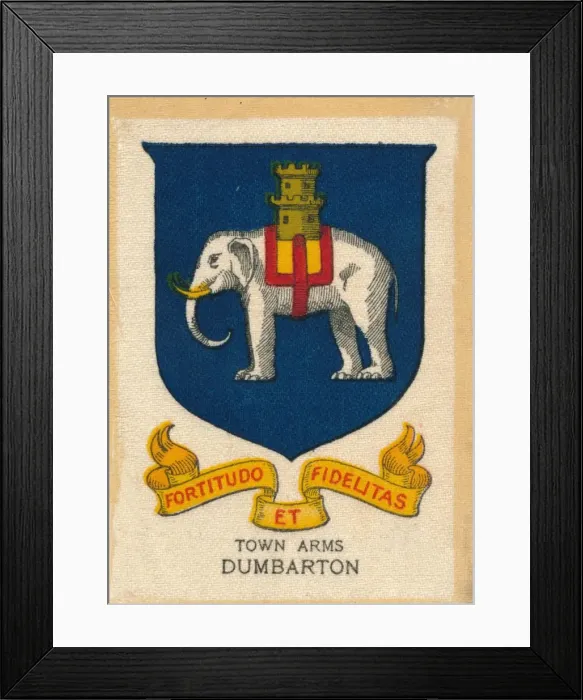 Framed Print : Town Arms - Dumbarton, c1910 Framed Print : Town Arms - Dumbarton, c1910