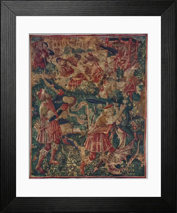 Framed Print : Scenes from the life of Hercules: Tapestry Woven by Joos of Audenarde, c1498 (1946). Artist: Joos of Audenarde Framed Print : Scenes from the life of Hercules: Tapestry Woven by Joos of Audenarde, c1498 (1946). Artist: Joos of Audenarde