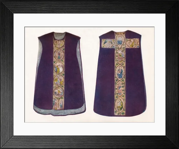 Framed Print : English Work Chasuble circa 1300, 1912 Framed Print : English Work Chasuble circa 1300, 1912