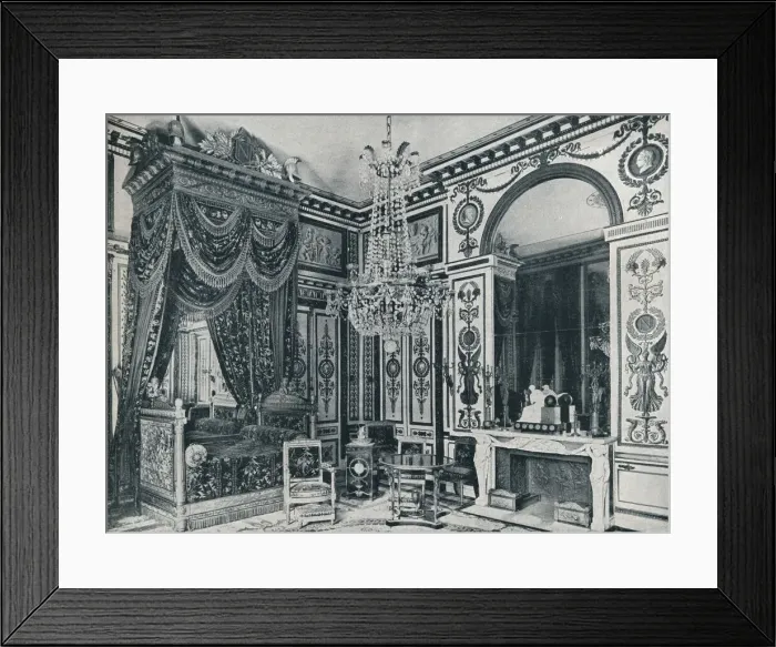 Framed Print : Napoleons Bedroom at Fontainebleau, 1911 Framed Print : Napoleons Bedroom at Fontainebleau, 1911