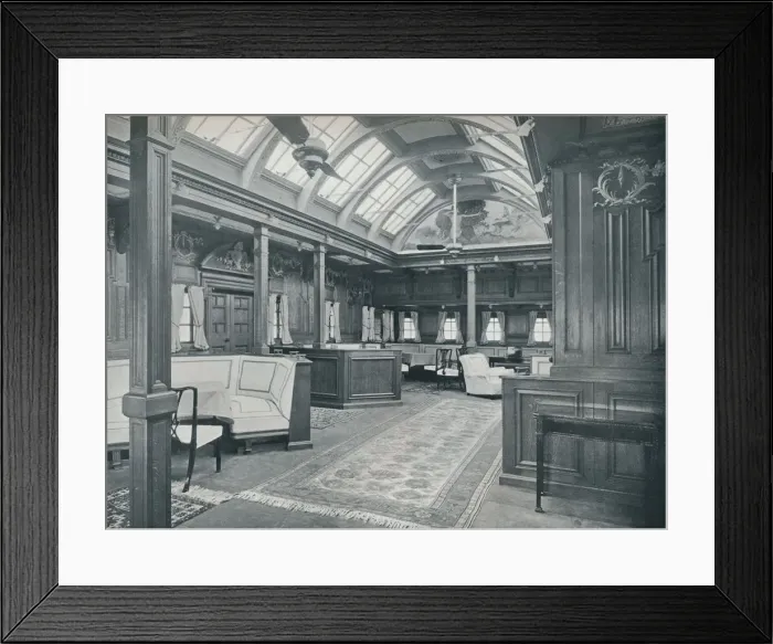 Framed Print : The Royal Smoking Room, 1911 Framed Print : The Royal Smoking Room, 1911