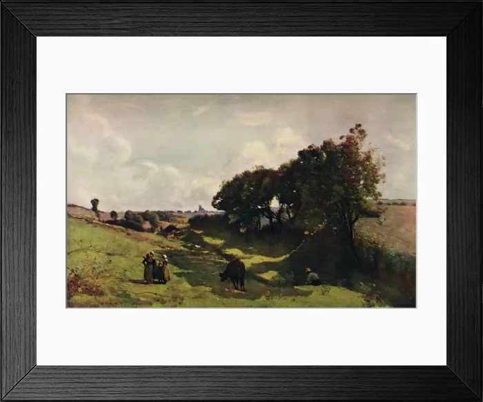 Framed Print : Le Vallon, 19th century, (1910). Artist: Jean-Baptiste-Camille Corot Framed Print : Le Vallon, 19th century, (1910). Artist: Jean-Baptiste-Camille Corot
