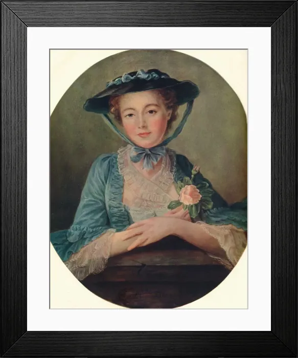 Framed Print : Mlle. Dore - French School, c1760, (1910). Artist: Francois Hubert Drouais Framed Print : Mlle. Dore - French School, c1760, (1910). Artist: Francois Hubert Drouais
