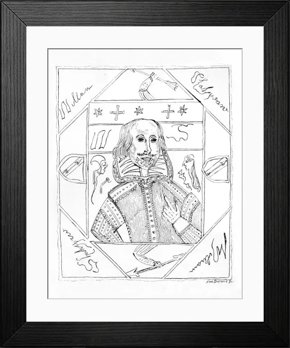 Framed Print : Portrait of Shakespeare, 1790s, (1910). Artist: William Henry Ireland Framed Print : Portrait of Shakespeare, 1790s, (1910). Artist: William Henry Ireland