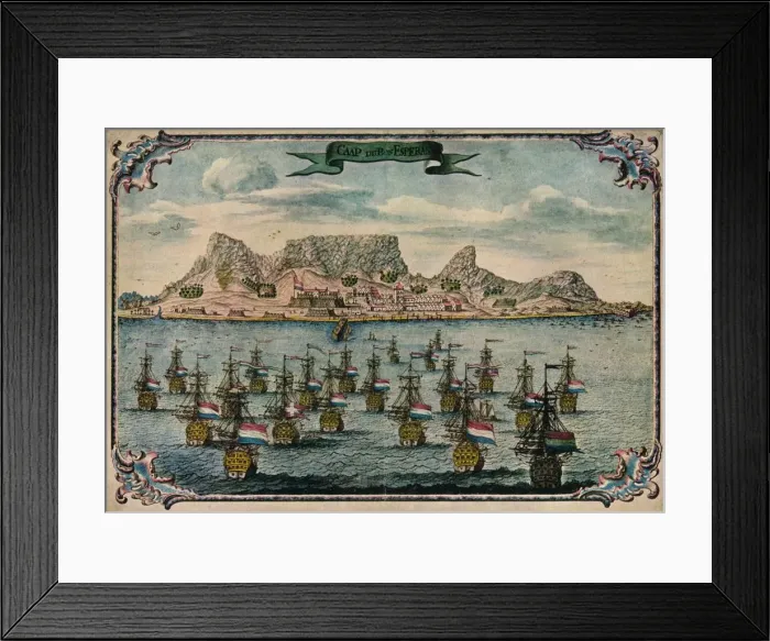 Framed Print : Cape Town, c1680 Framed Print : Cape Town, c1680