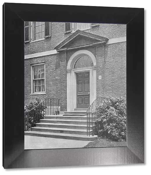 Street door to the house of Mrs WK Vanderbilt, New York City, 1924