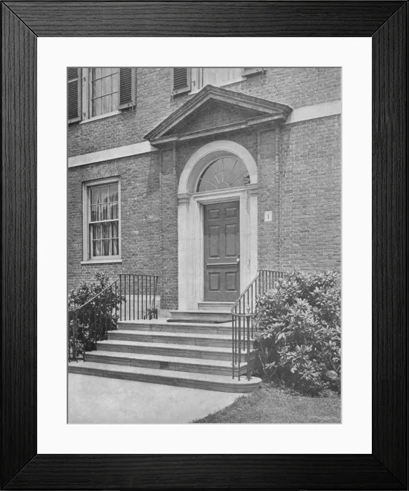 Framed Print : Street door to the house of Mrs WK Vanderbilt, New York City, 1924 Framed Print : Street door to the house of Mrs WK Vanderbilt, New York City, 1924