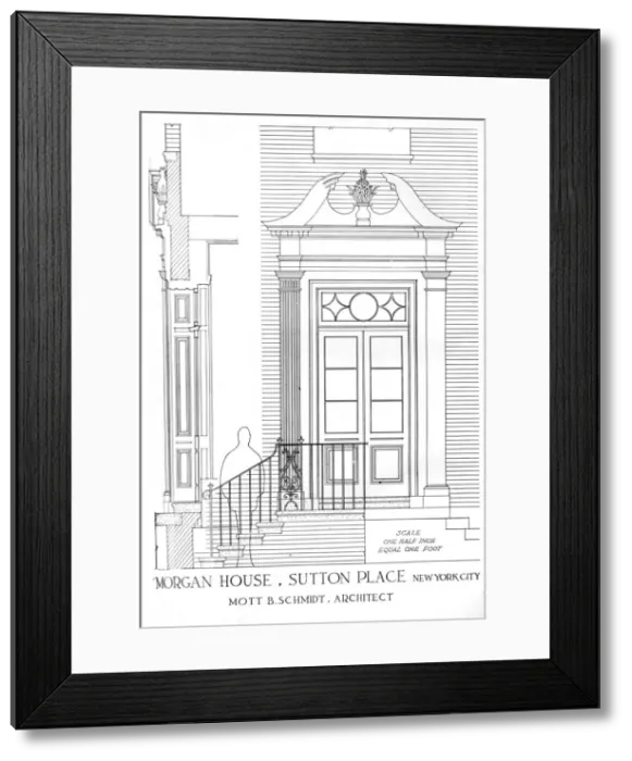 Framed Print : House of Miss Anne Morgan, Sutton Place, New York City, 1924 Framed Print : House of Miss Anne Morgan, Sutton Place, New York City, 1924