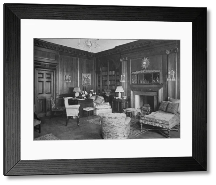 Framed Print : Woodwork from an old English room in the library, house of Miss Anne Morgan, New York City, 1924 Framed Print : Woodwork from an old English room in the library, house of Miss Anne Morgan, New York City, 1924